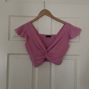 Twist Front Crop Top